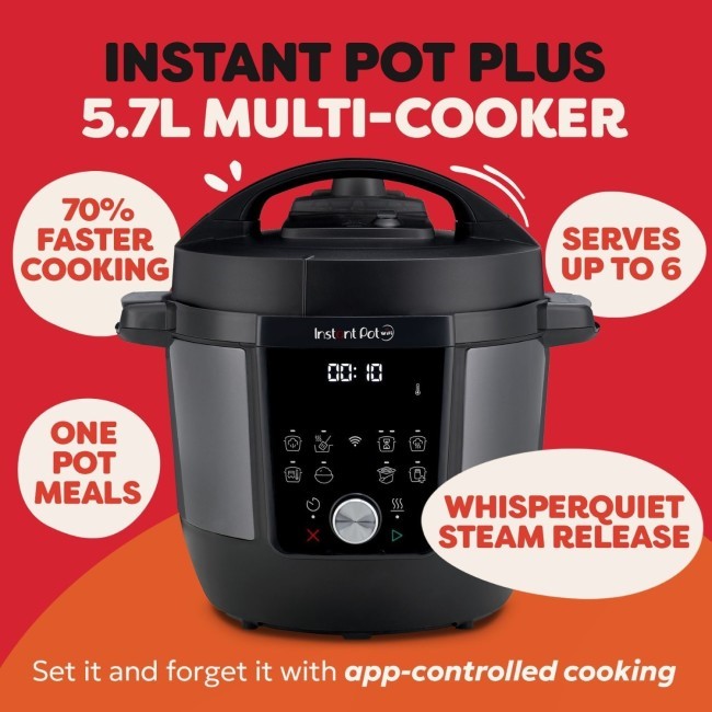 5.7L capacity instant pot multicooker.
