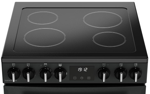 4 zone ceramic hob.