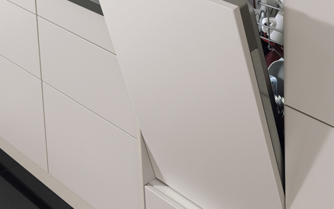sliding hinge dishwasher