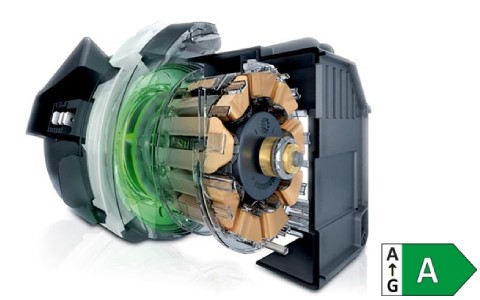 A Rated energy efficiency and silent motor.