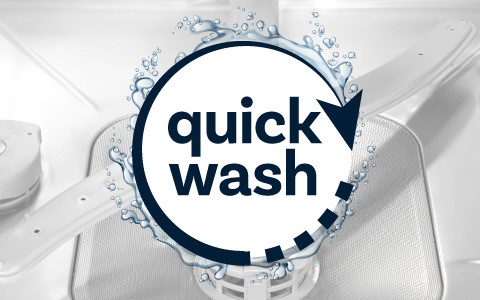 Quick wash dishwasher.