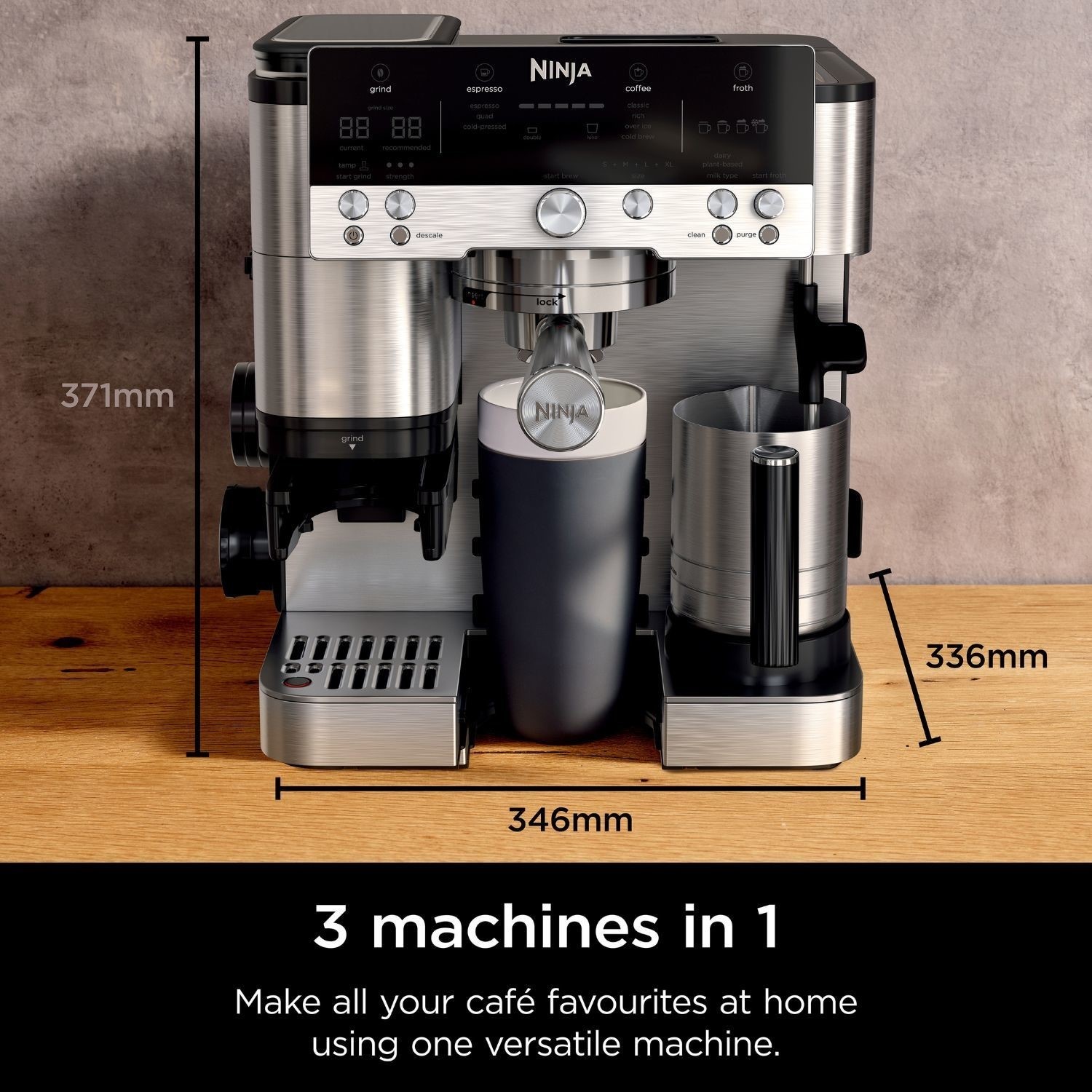 Make all your cafe favourites at home using one versatile machine.