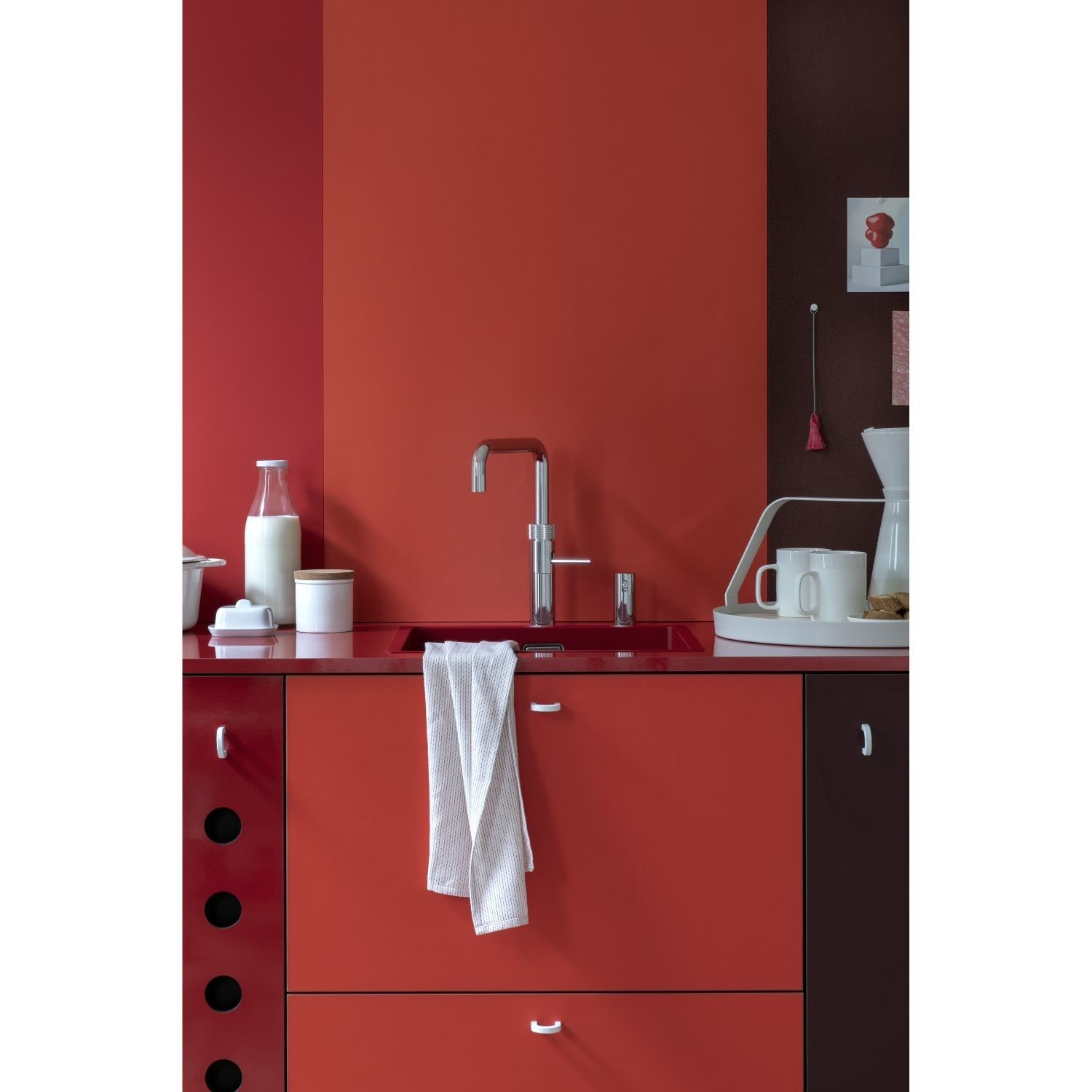 Quooker Fusion Instant Boiling Water Kitchen Tap with Chrome Square Spout