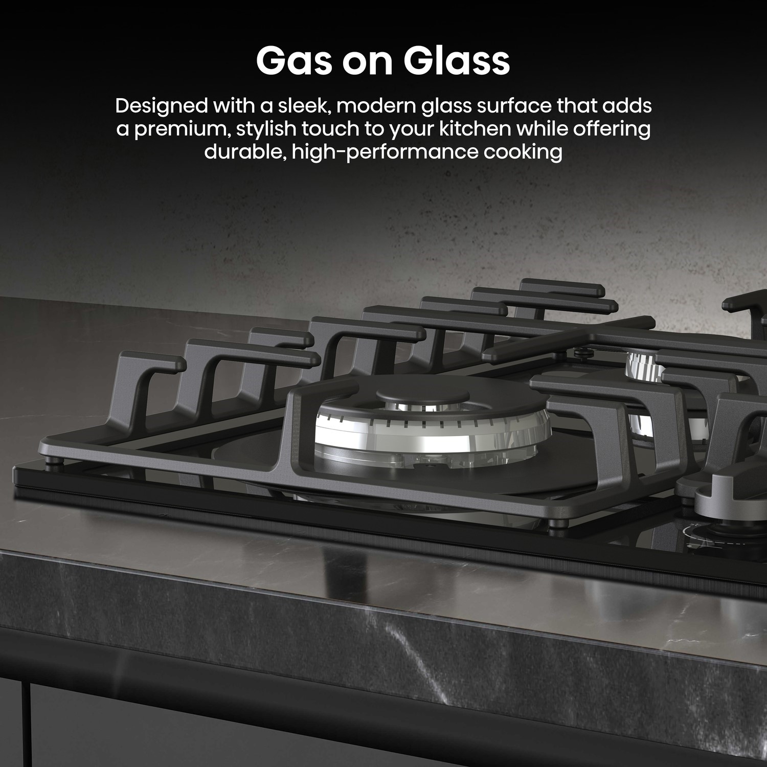 Gas on glass.