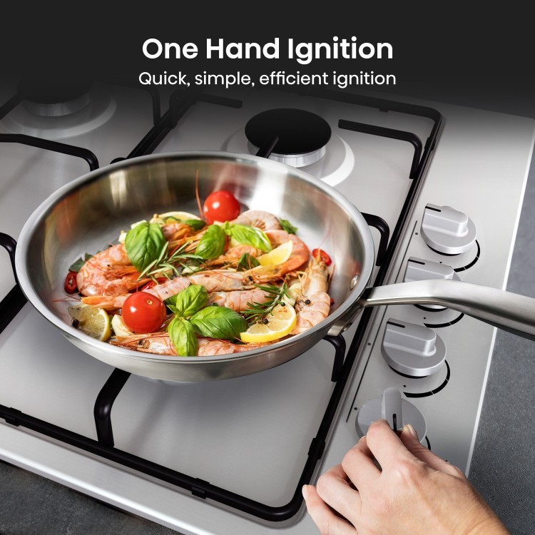 One hand ignition.