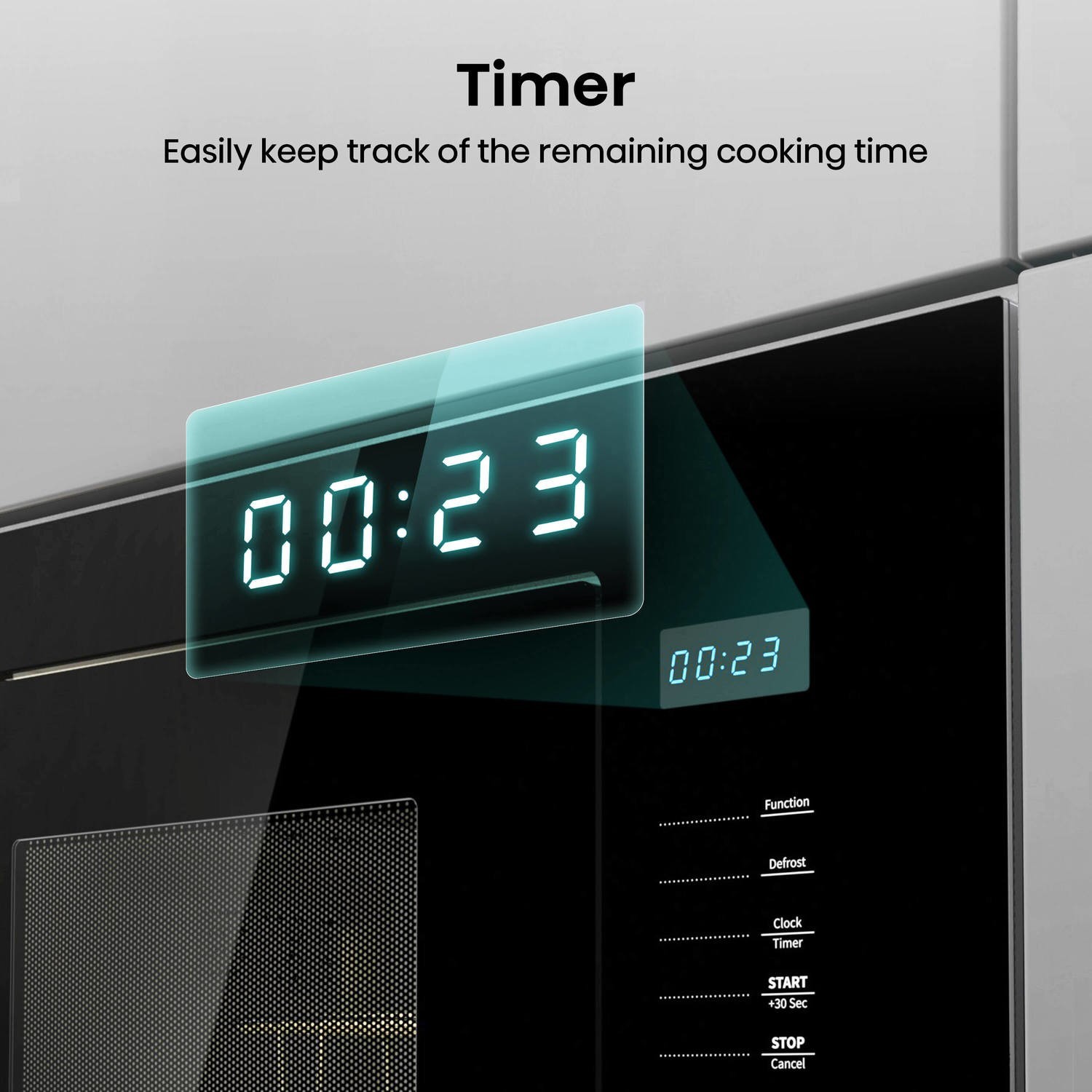 Built in timer.