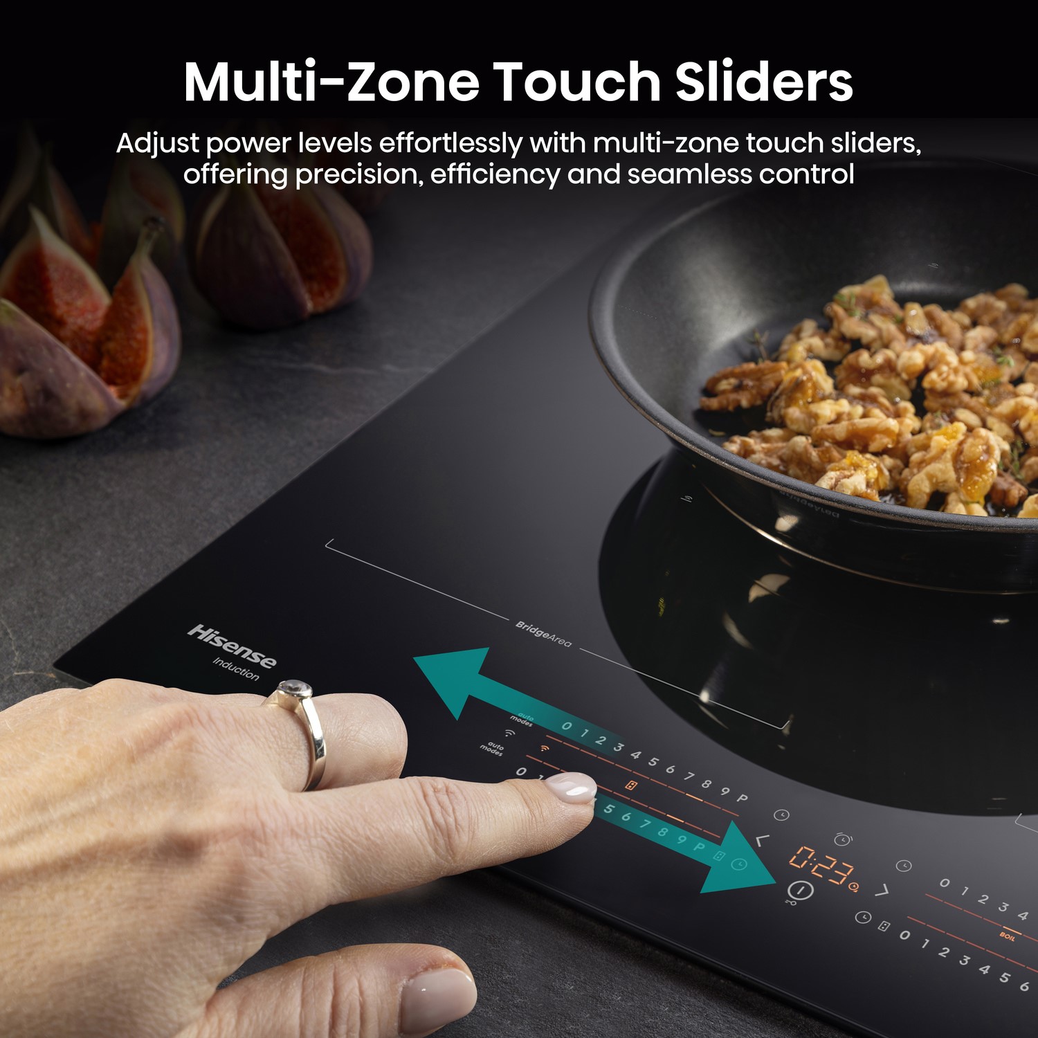 Multi zone touch sliders.