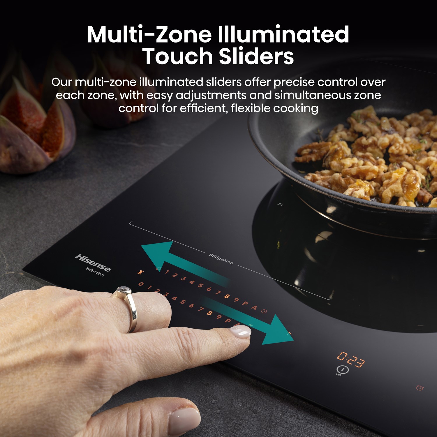 Multi zone touch sliders.