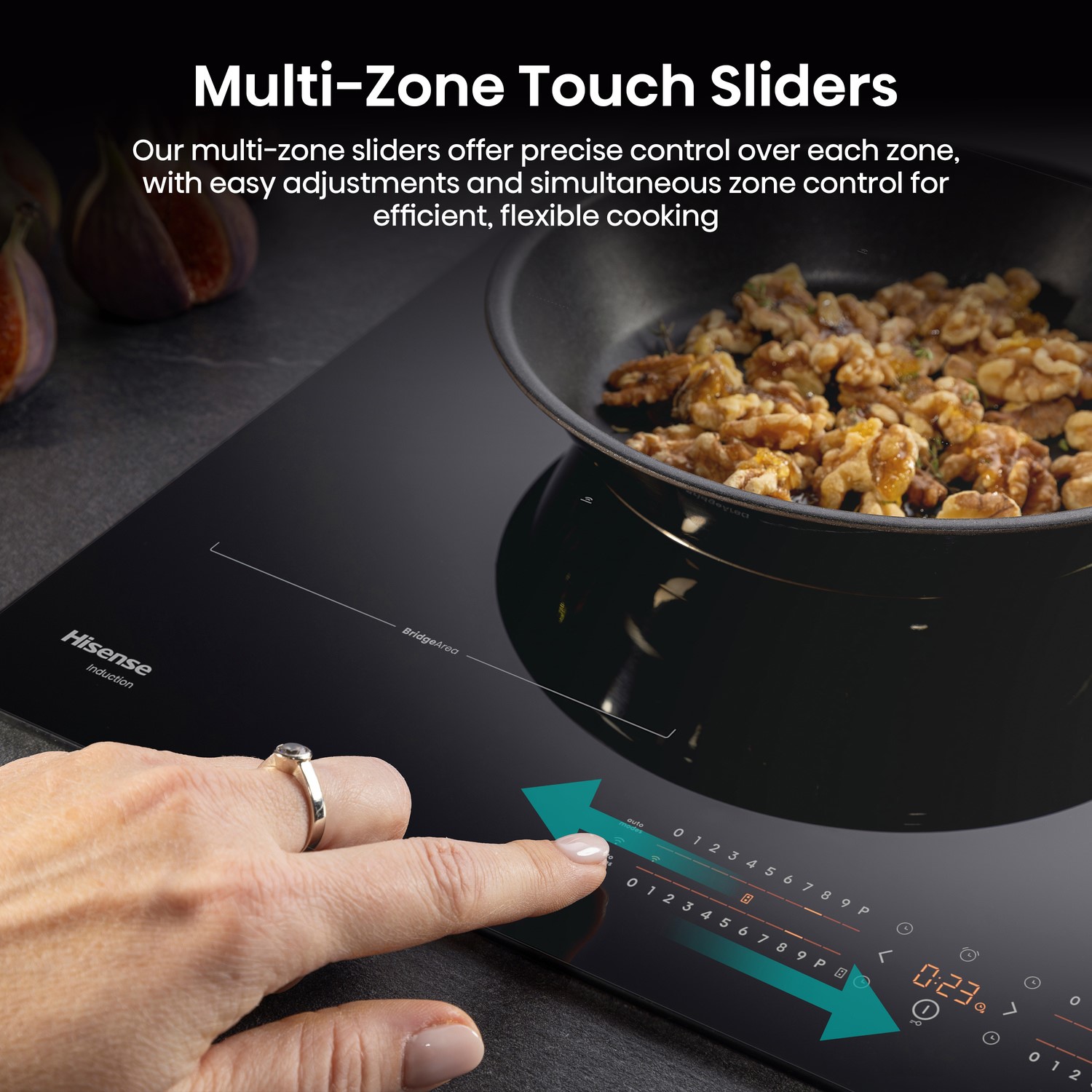 Multi zone touch sliders.