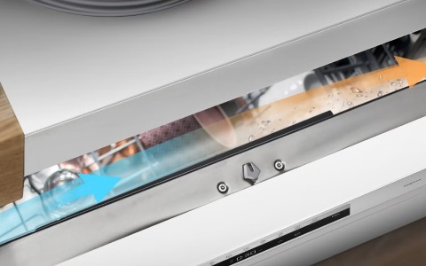 Automatic open door dishwasher.