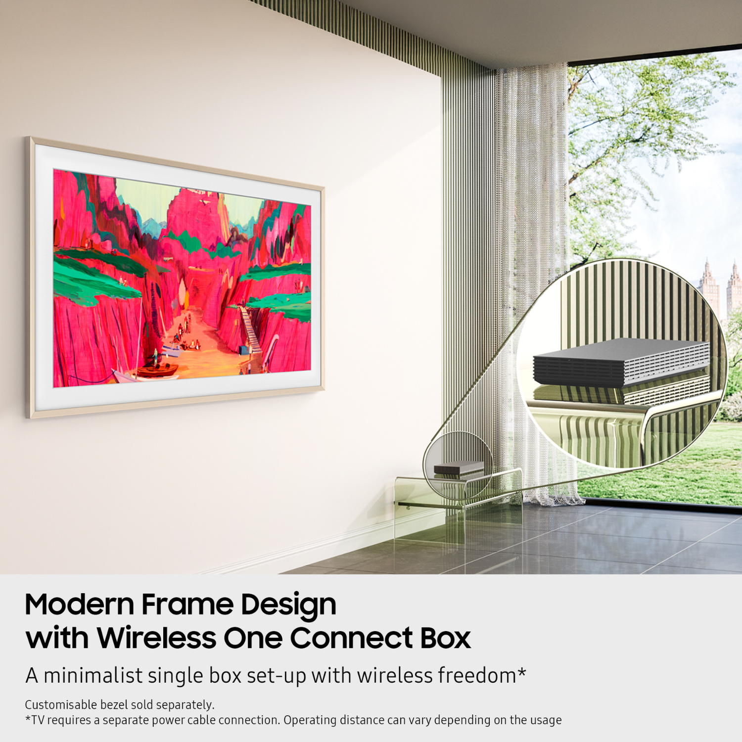 Modern Frame Design with One Connect Box