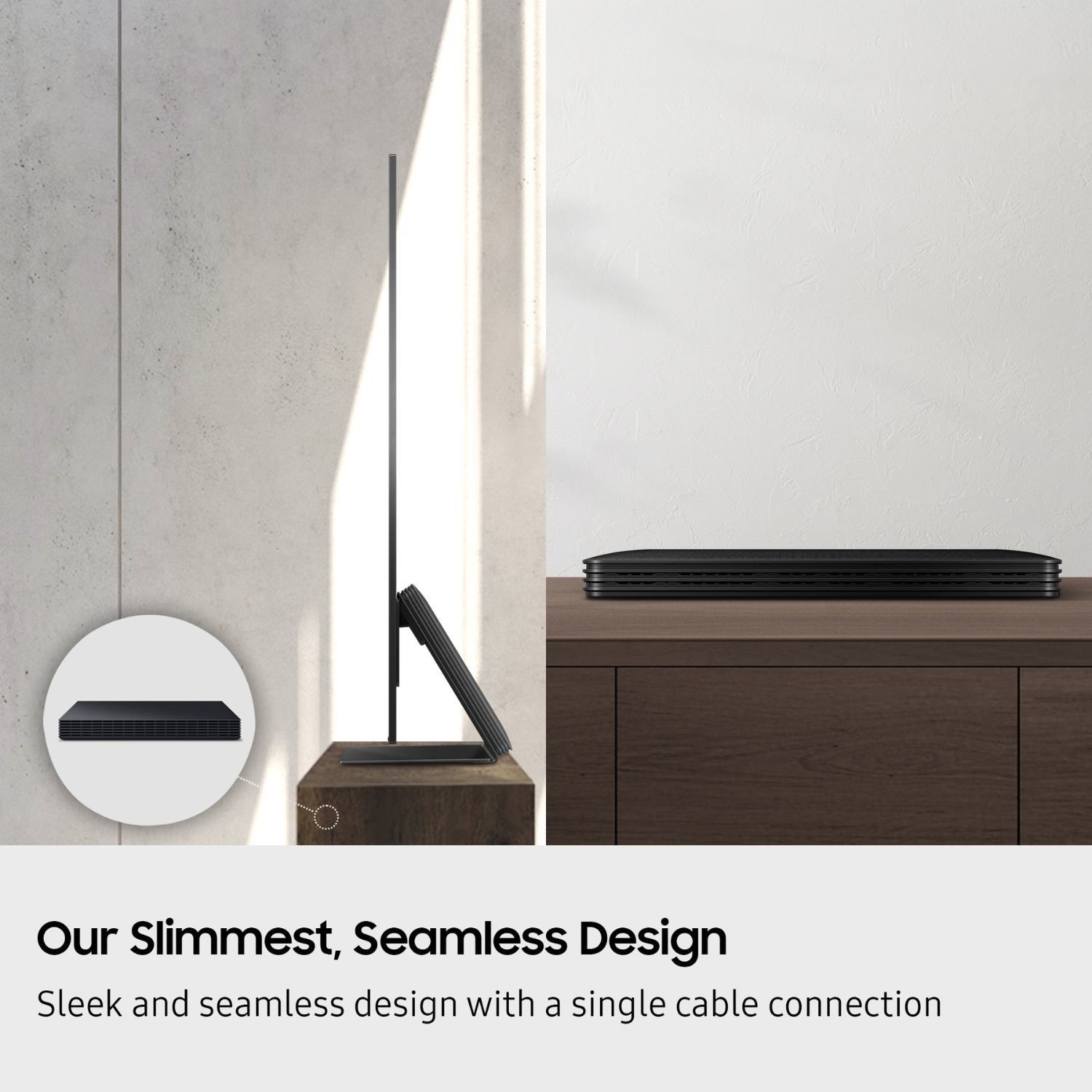 Slim Look Design & Adjustable Stand