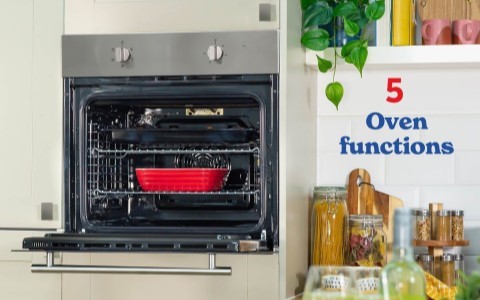 5 Oven Functions.