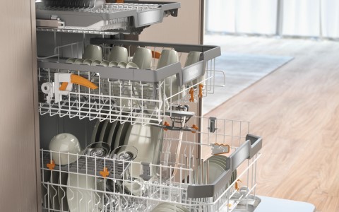dishwasher adjustable basket.