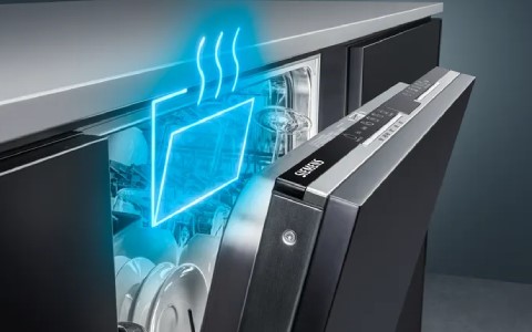 Auto door opening dishwasher.