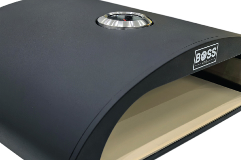 Sleek matt black finish