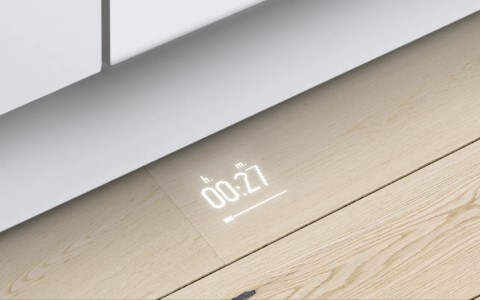 on floor display light.