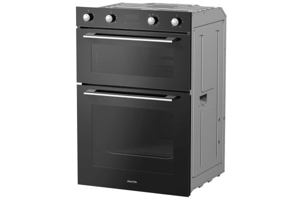 electriQ Built-In Electric Double Oven - Black