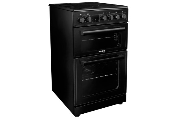 electriQ 50cm Double Cavity Electric Cooker - Black