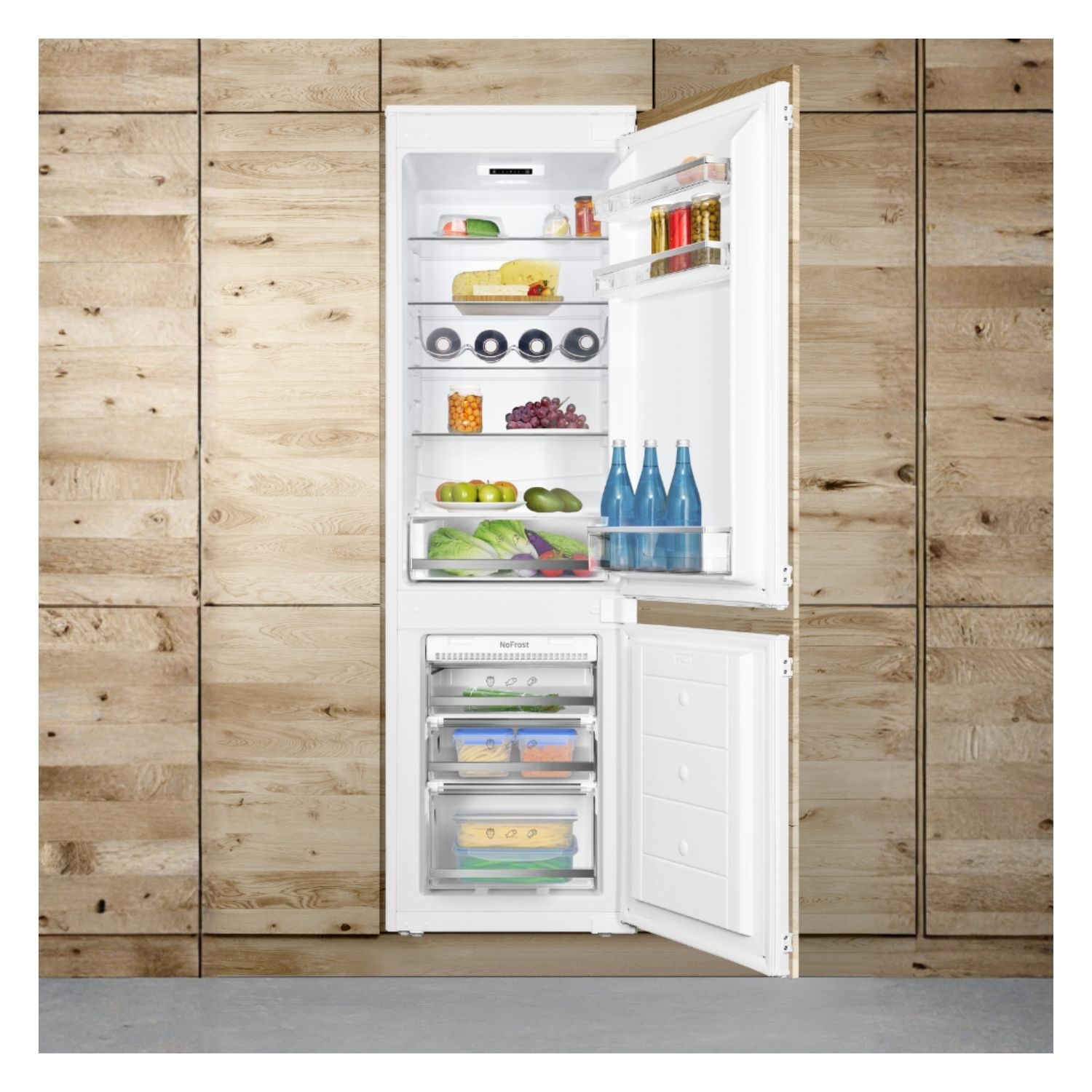 CDA FW527 238 litre 70/30 integrated frost free fridge freezer