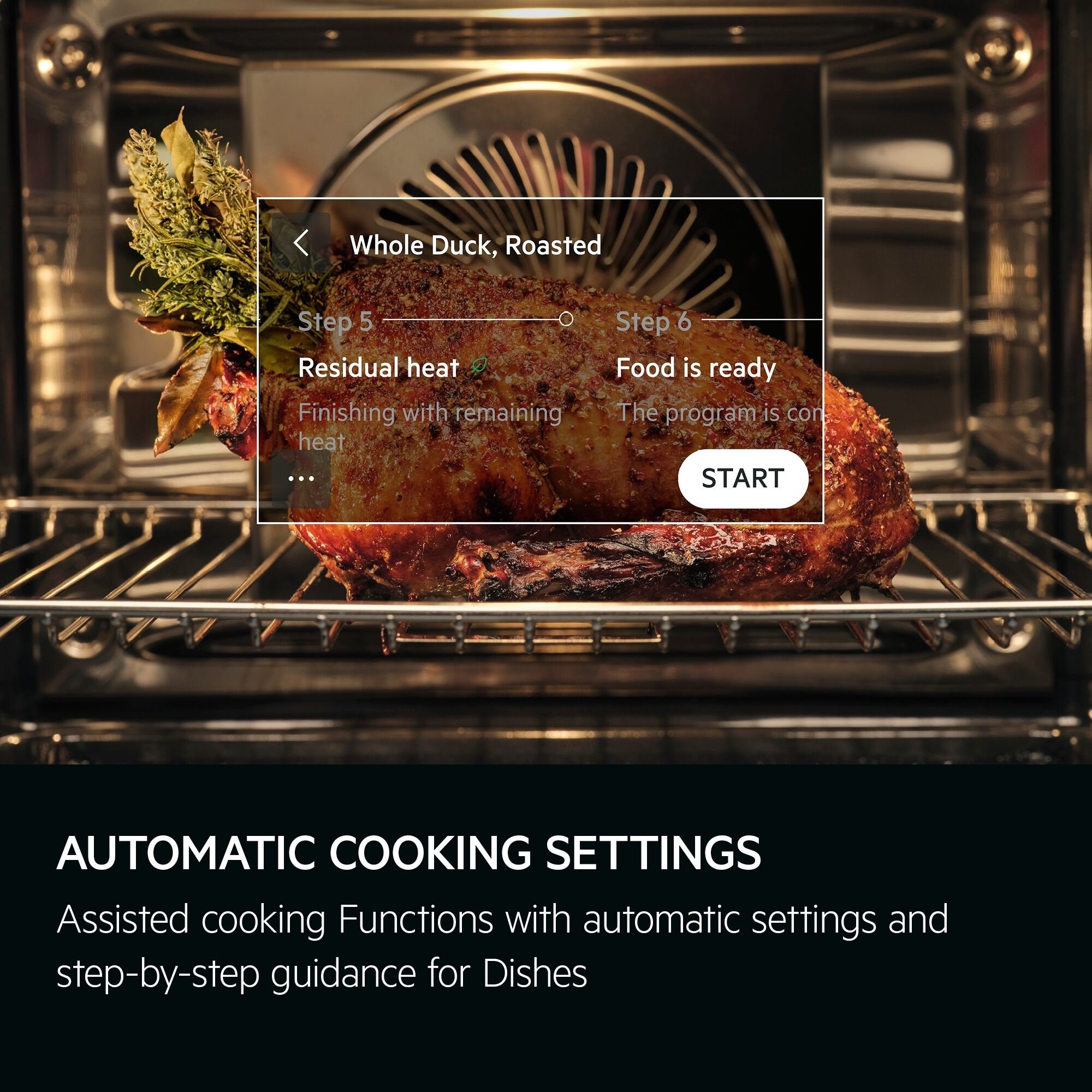 TE7PB731AB automatic cooking settings