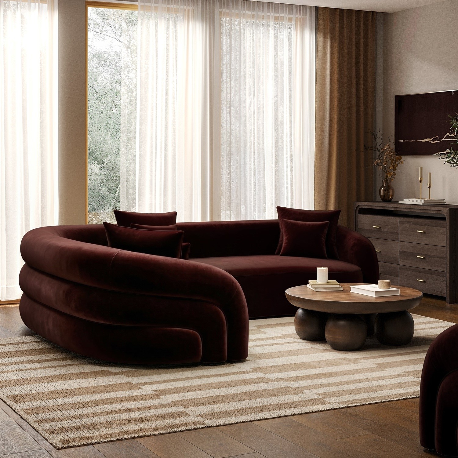 Curved Sofa Design