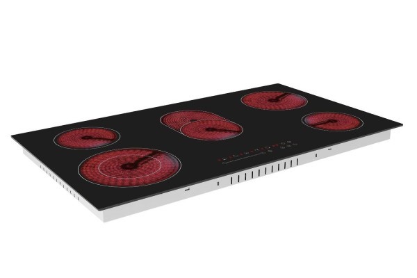electriQ 90cm 5 Zone Ceramic Hob with Extended Zone