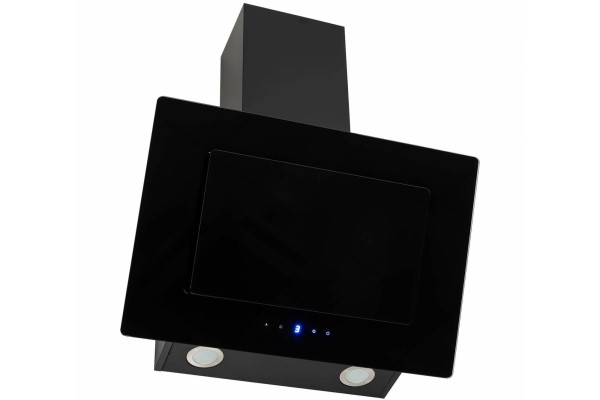electriQ 60cm Angled Chimney Cooker Hood with Colour Change Lights