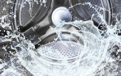 self cleaning washing machine drum.