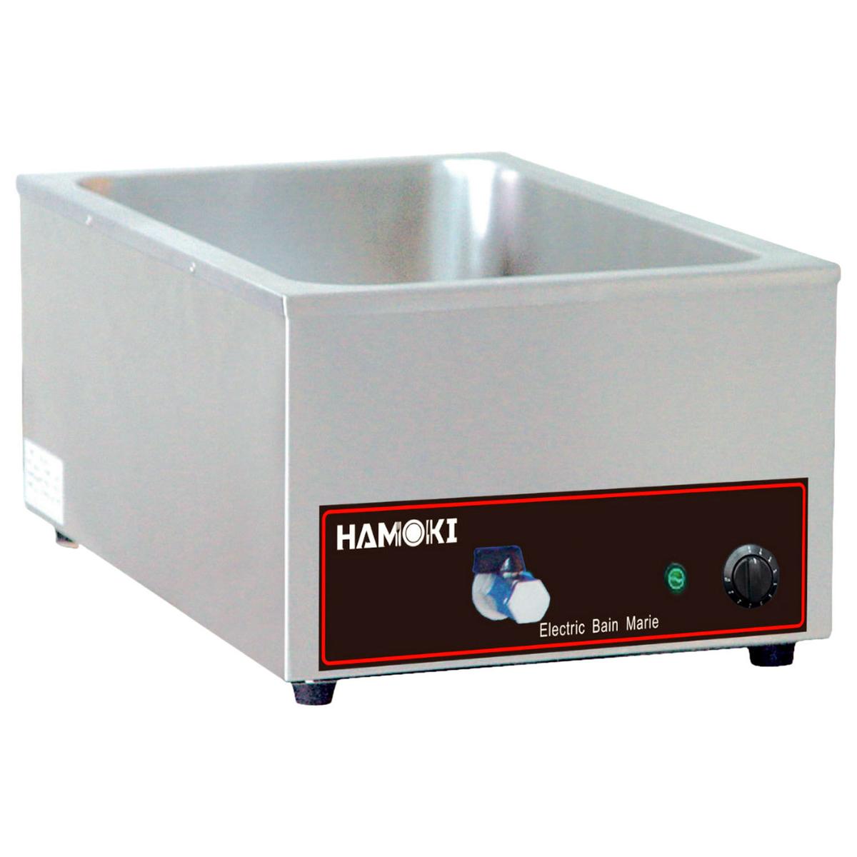 Hamoki Wet Heat Bain Marie with Drain Tap - GN1/1, 205mm Deep