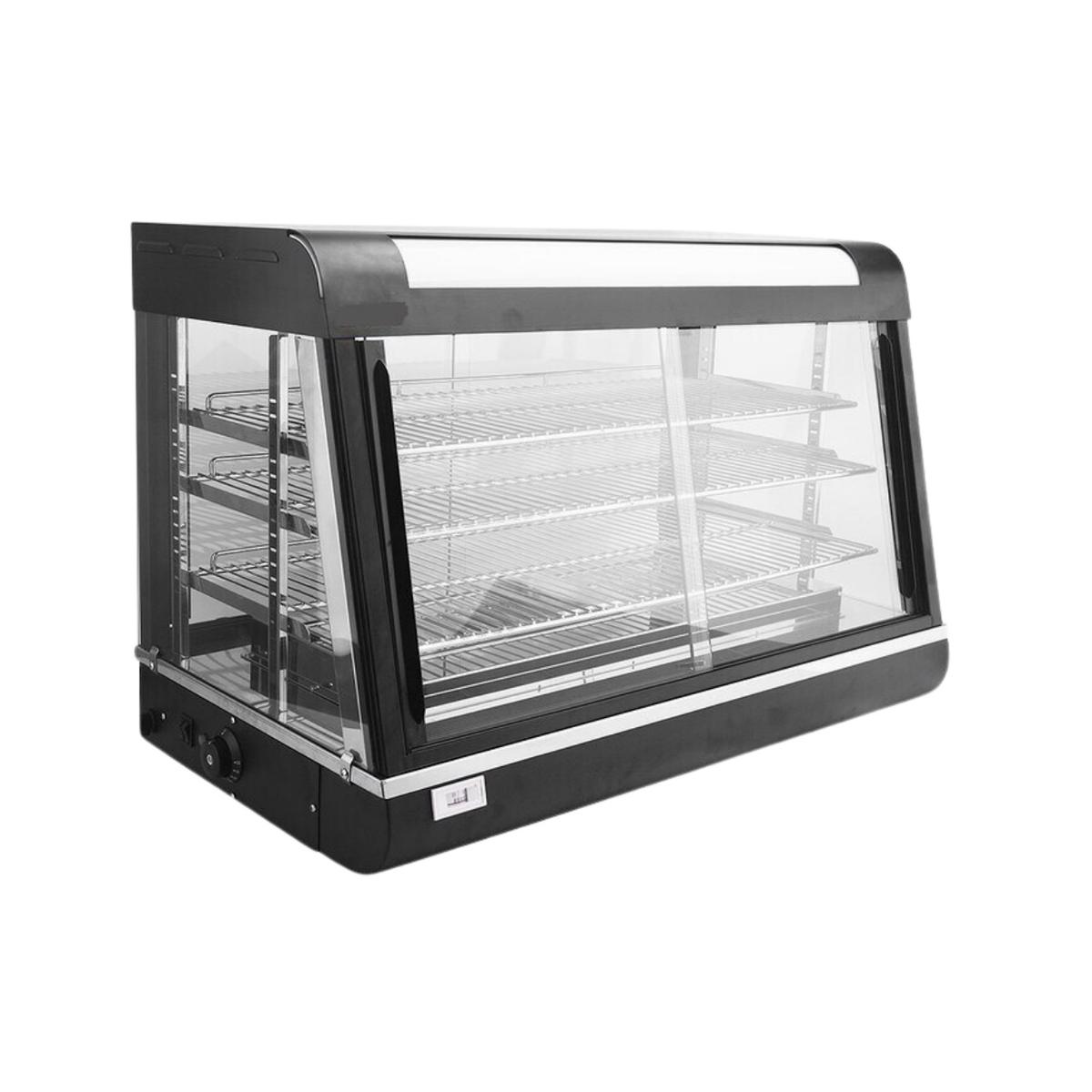 Hamoki FM48 Heated Food Merchandiser - 370 Ltr, Front & Rear Access, Plug In