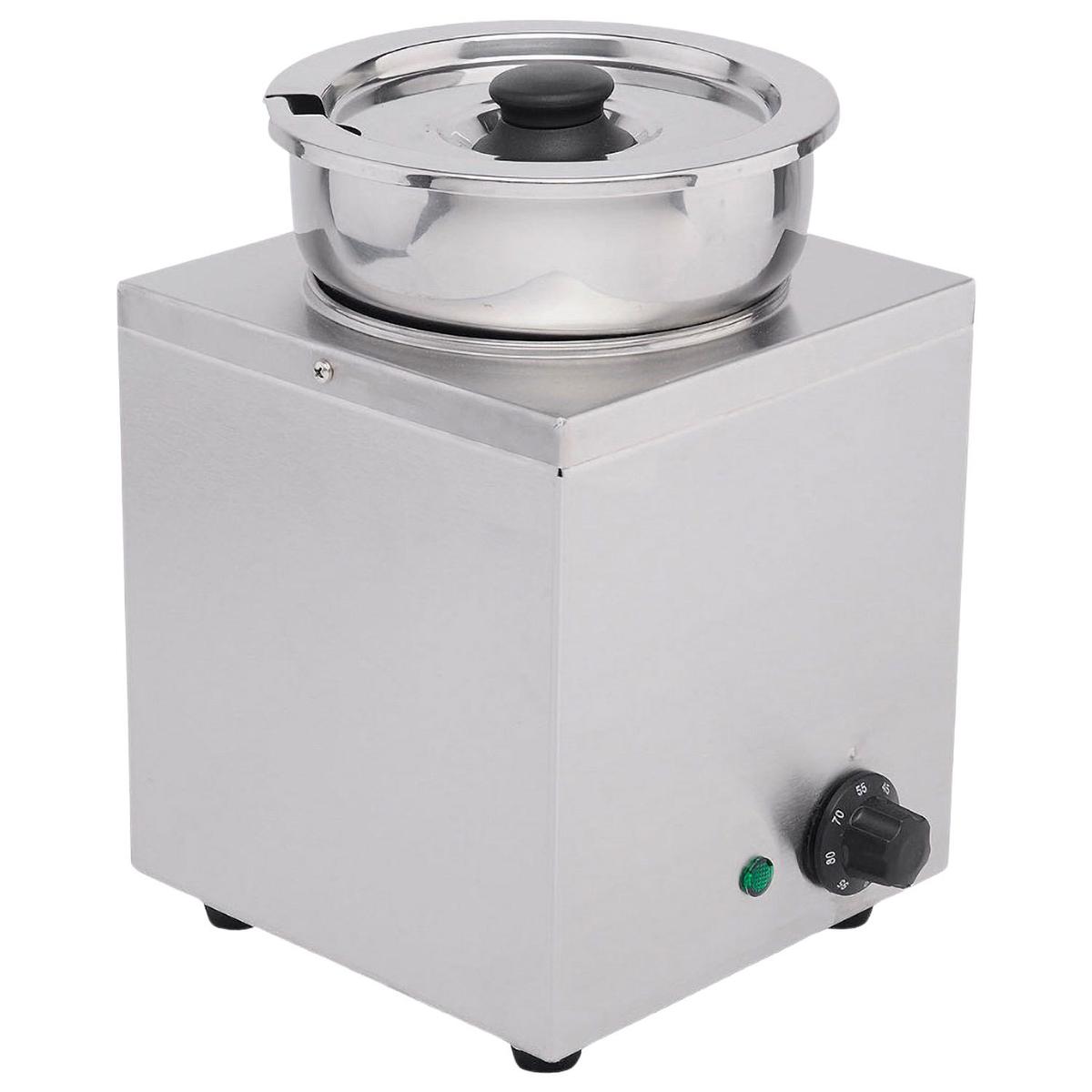 Hamoki BMP-4 Round Pot Wet Heat Bain Marie - 3.5 Ltr, Plug In