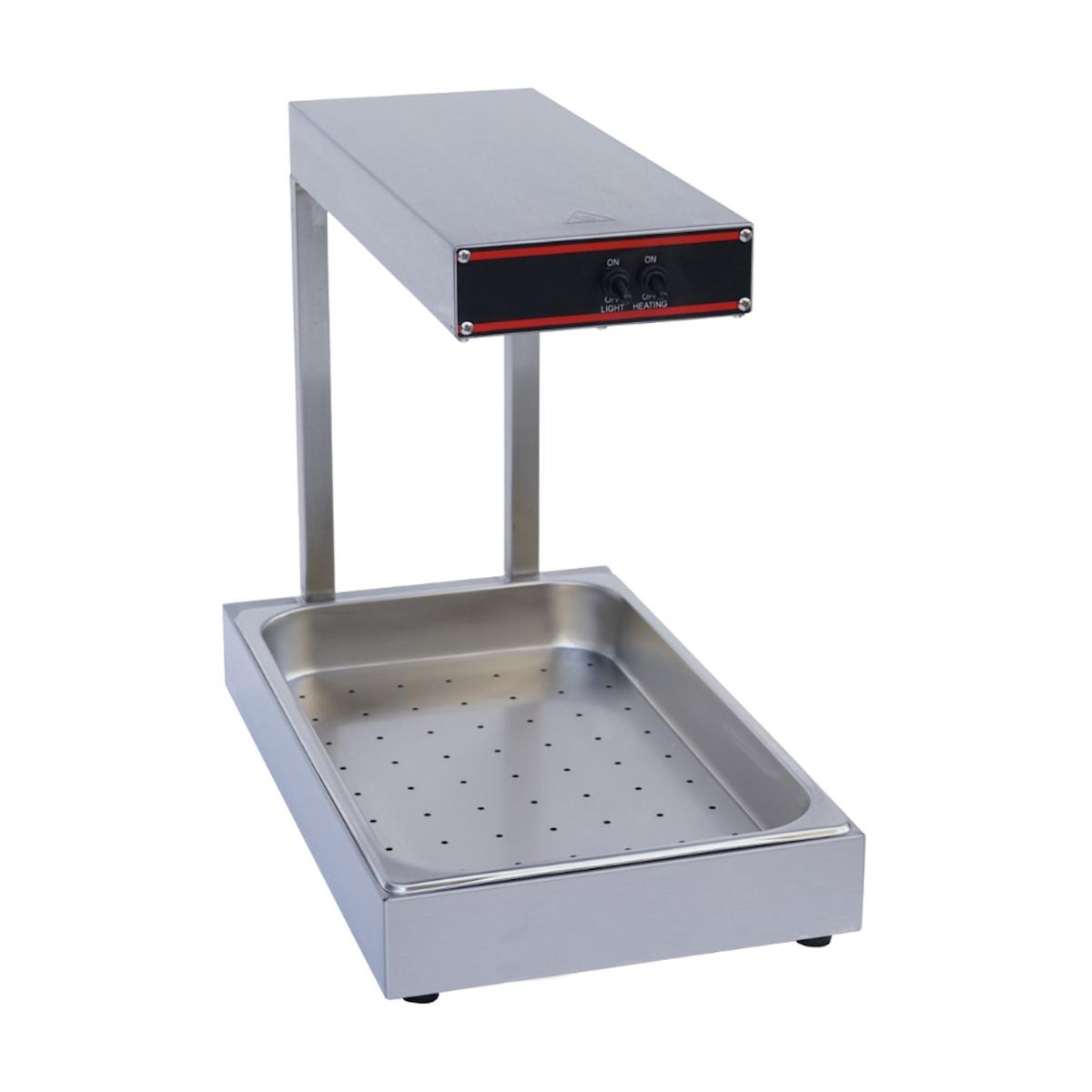 Hamoki CS-310 Countertop GN 1/1 Chip Scuttle with Heated Lamp - Plug In