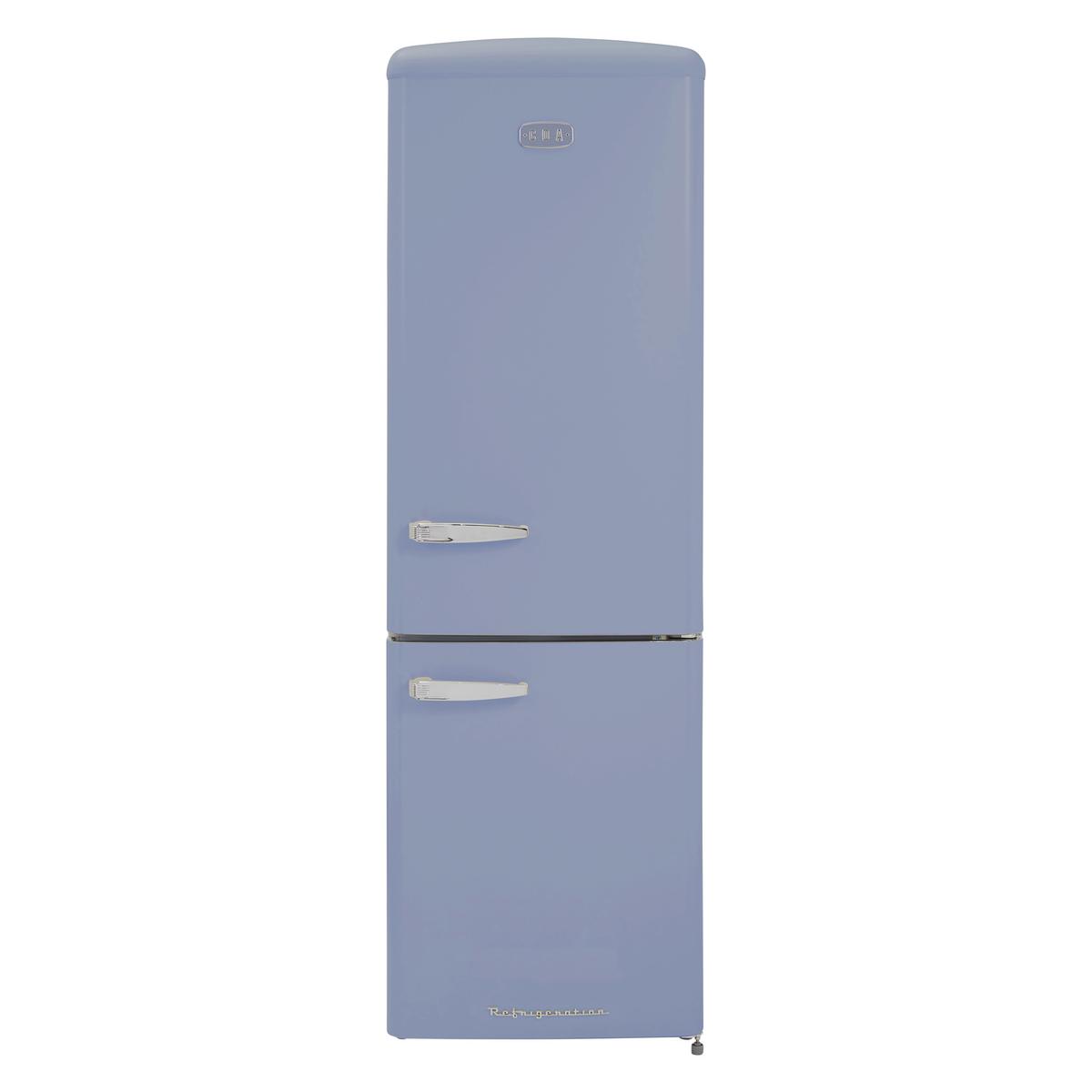 Refurbished CDA Florence 60/40 Freestanding Retro Fridge Freezer - Sea Holly