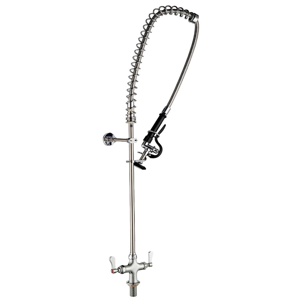 Hamoki DF9920D-1 Commercial Pre-Rinse Spray Arm Tap - Deck Mounted, Double Inlet, 1130mm High