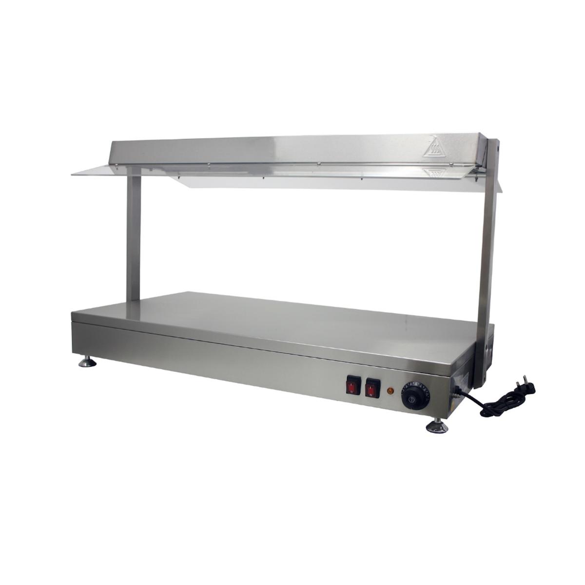Steelmore SFW-3M Triple Lamp Heated Gantry with Sneeze Guard - 1040mm Wide Plug In