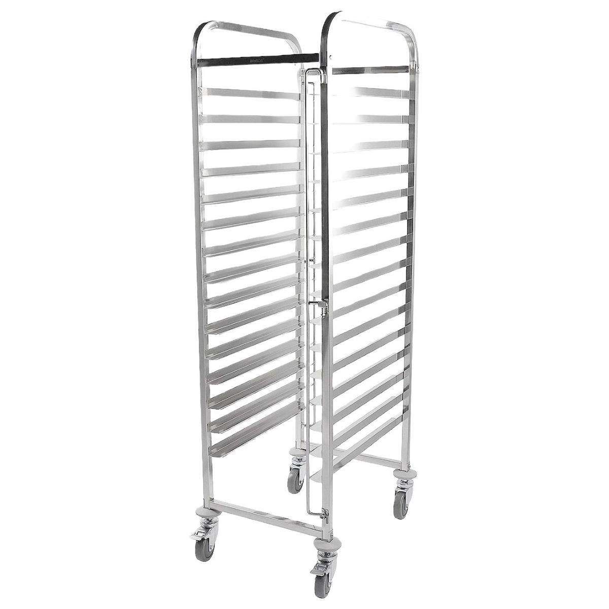 Hamoki Stainless Steel 15 Tier Clearing Trolley - 400 x 600mm Trays