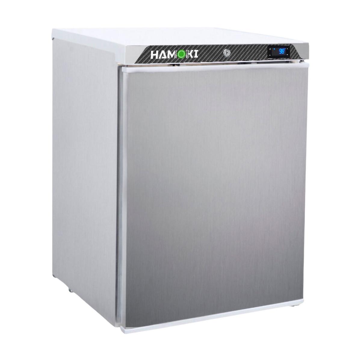 Hamoki HA-R200SS Commercial Undercounter Fridge - 130 Ltr, 600mm Wide, Stainless Steel, 13A Plug