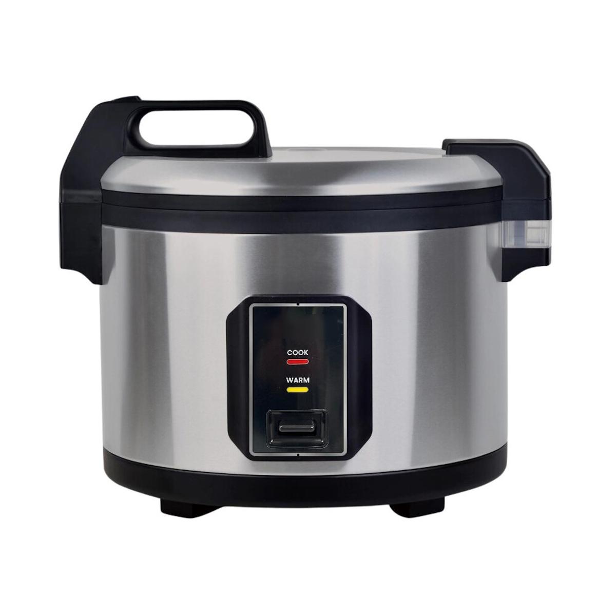 Steelmore RC-10L Commercial Rice Cooker and Warmer - 13 Ltr Cooked Rice, 480mm Wide, 2kW, 13A Plug