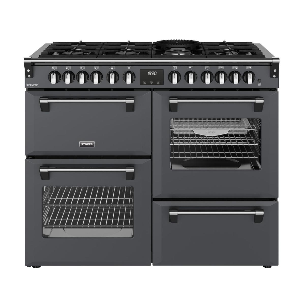 GRADE A2 - Stoves Richmond DX 110cm Dual Fuel Range Cooker - Anthracite Grey