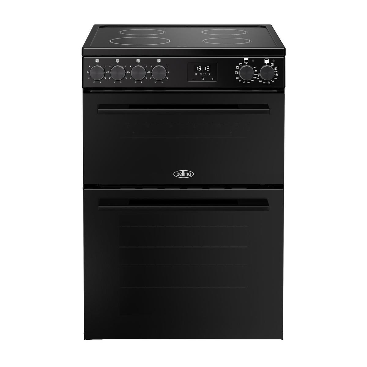 Belling Vision 60cm Electric Cooker with Ceramic Hob - Black