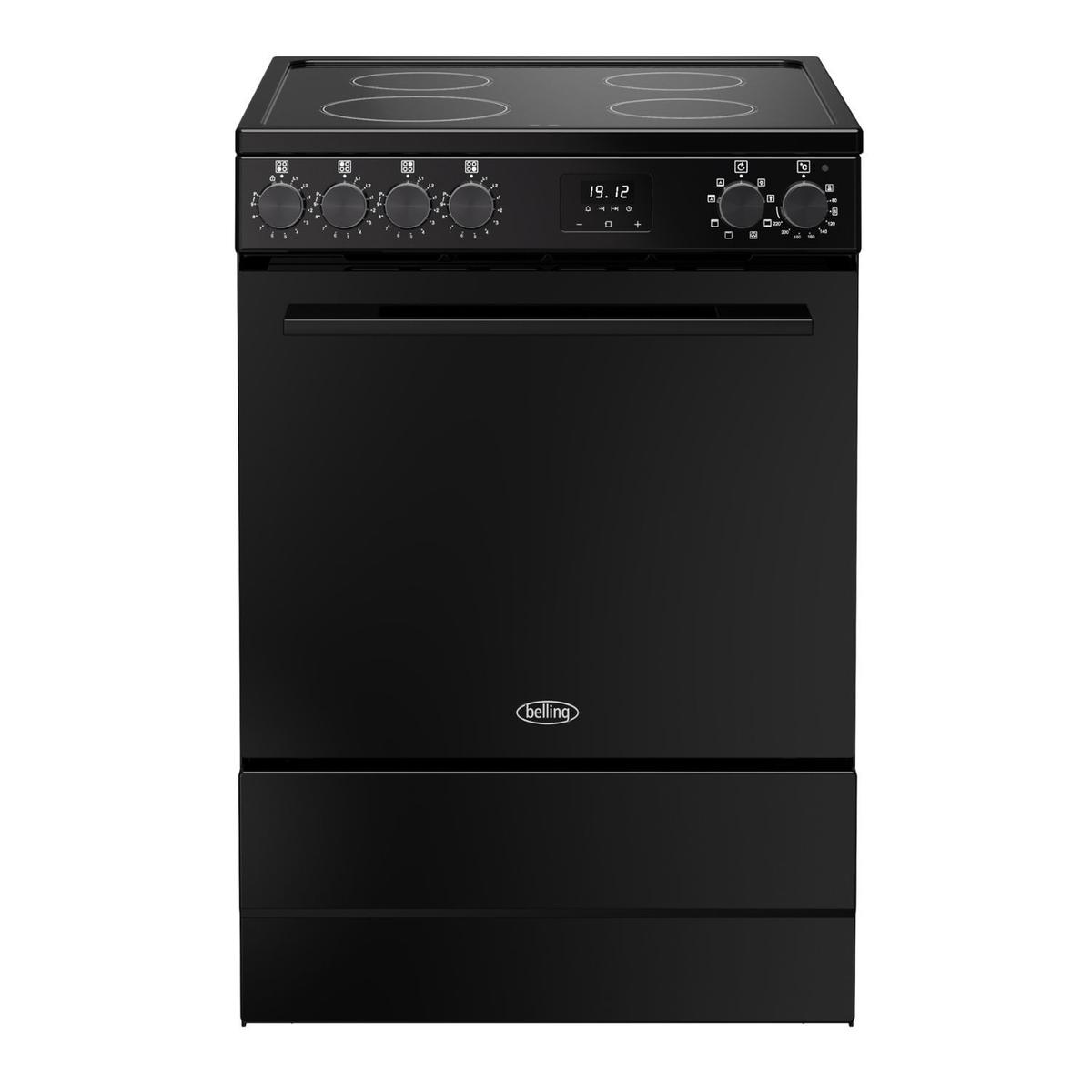 Belling Vision 60cm Electric Cooker with Induction Hob - Black