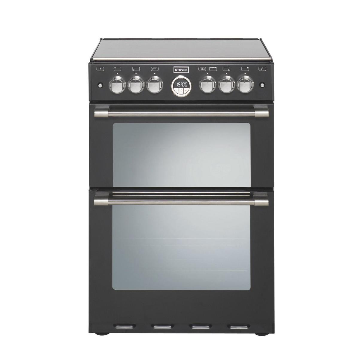 Refurbished Stoves Sterling 600G Mini Range 60cm Gas Cooker Black