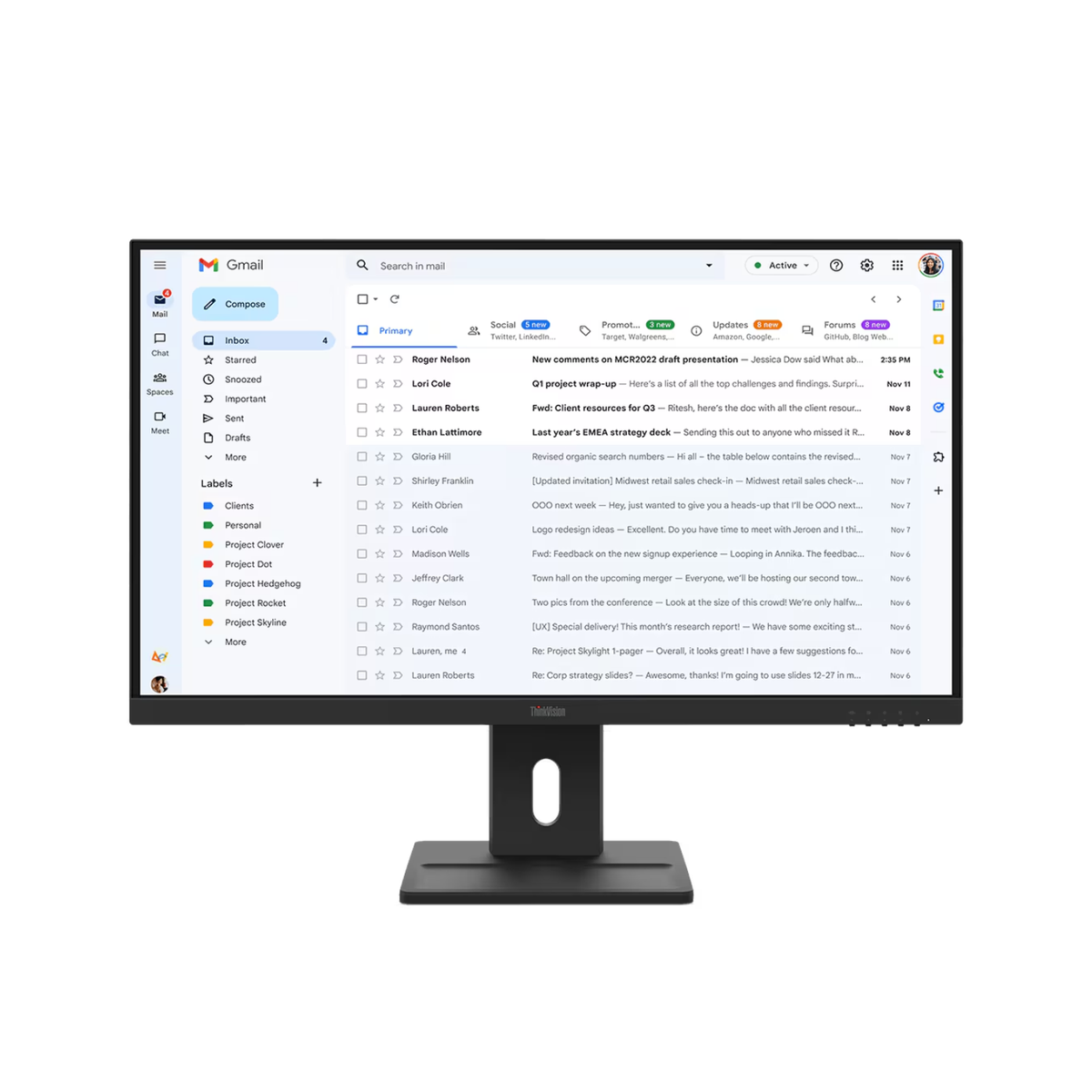 Lenovo ThinkVision E27-40 27" IPS Full HD 100Hz Monitor