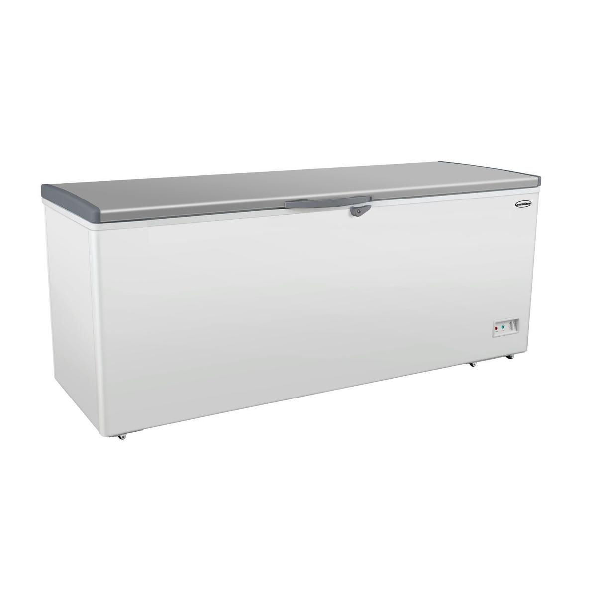 Combisteel 7450.1150 Commercial Chest Freezer - 650 Ltr, Stainless Steel Lid, 1930mm Wide, 13A Plug