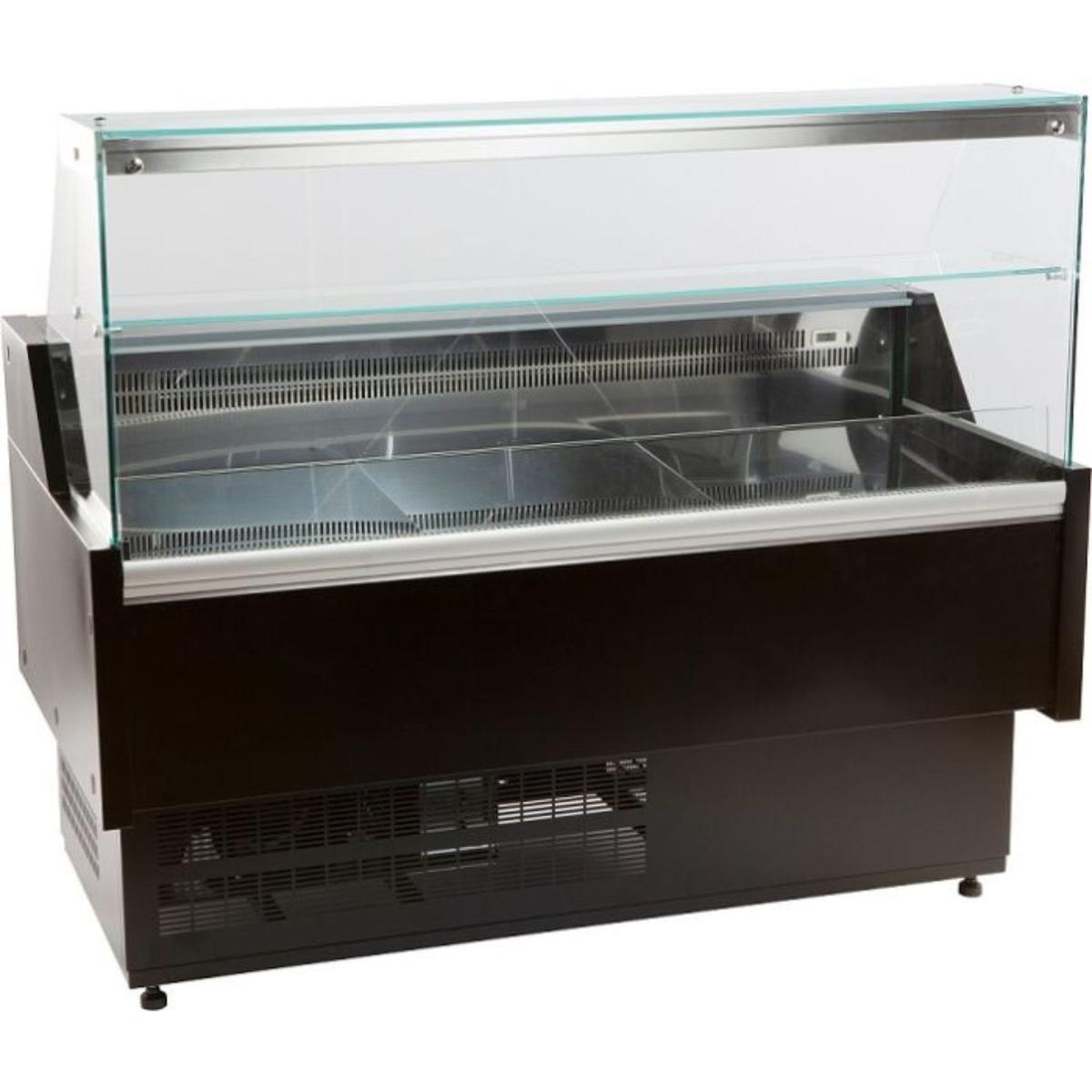 Combisteel Oscar Serve Over Counter Fridge - 1584mm Wide, Black