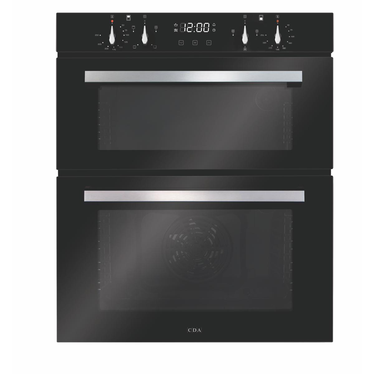 CDA DC741BL Built-Under Electric Double Oven - Black