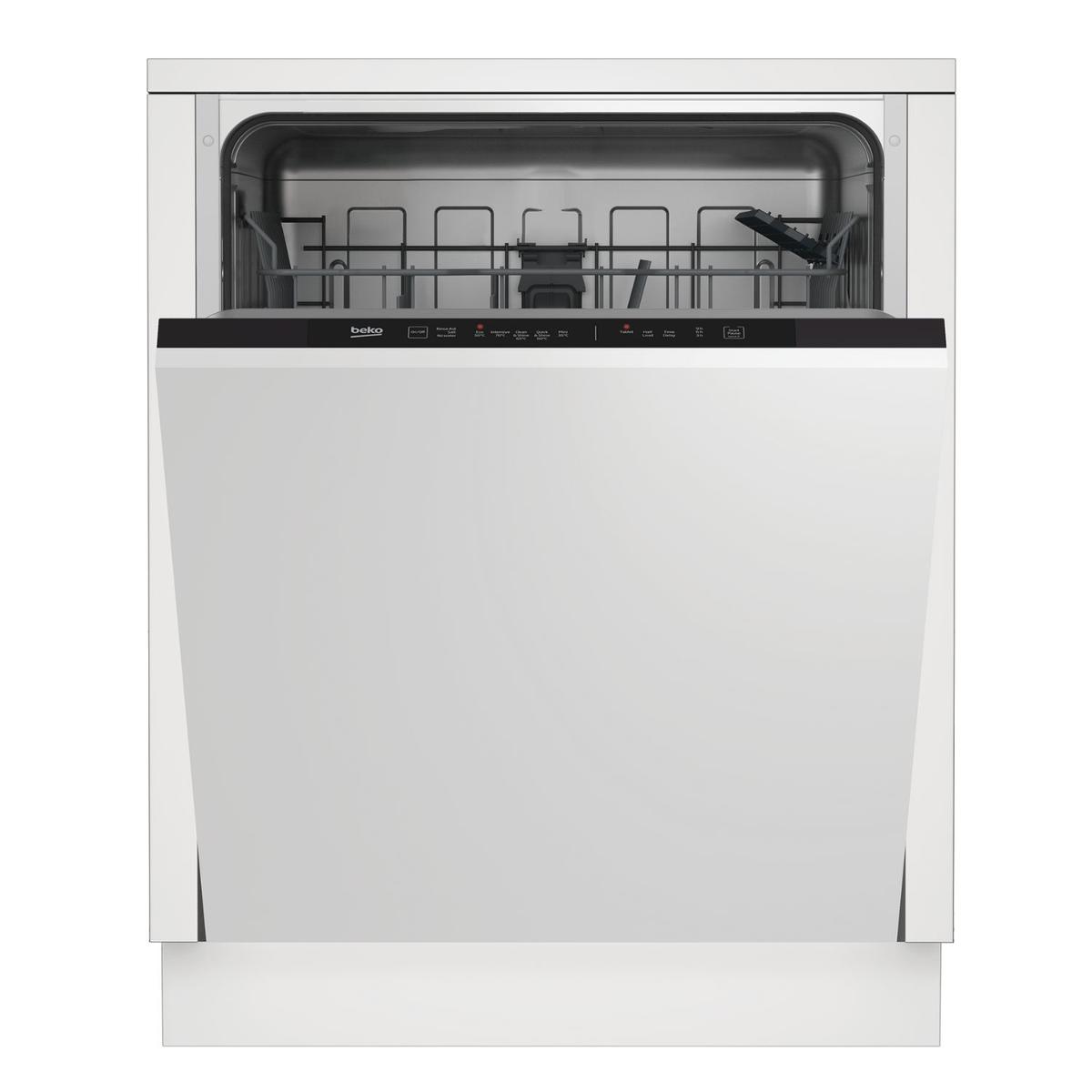 Beko Integrated Dishwasher – Quick&Shine Black Control Panel