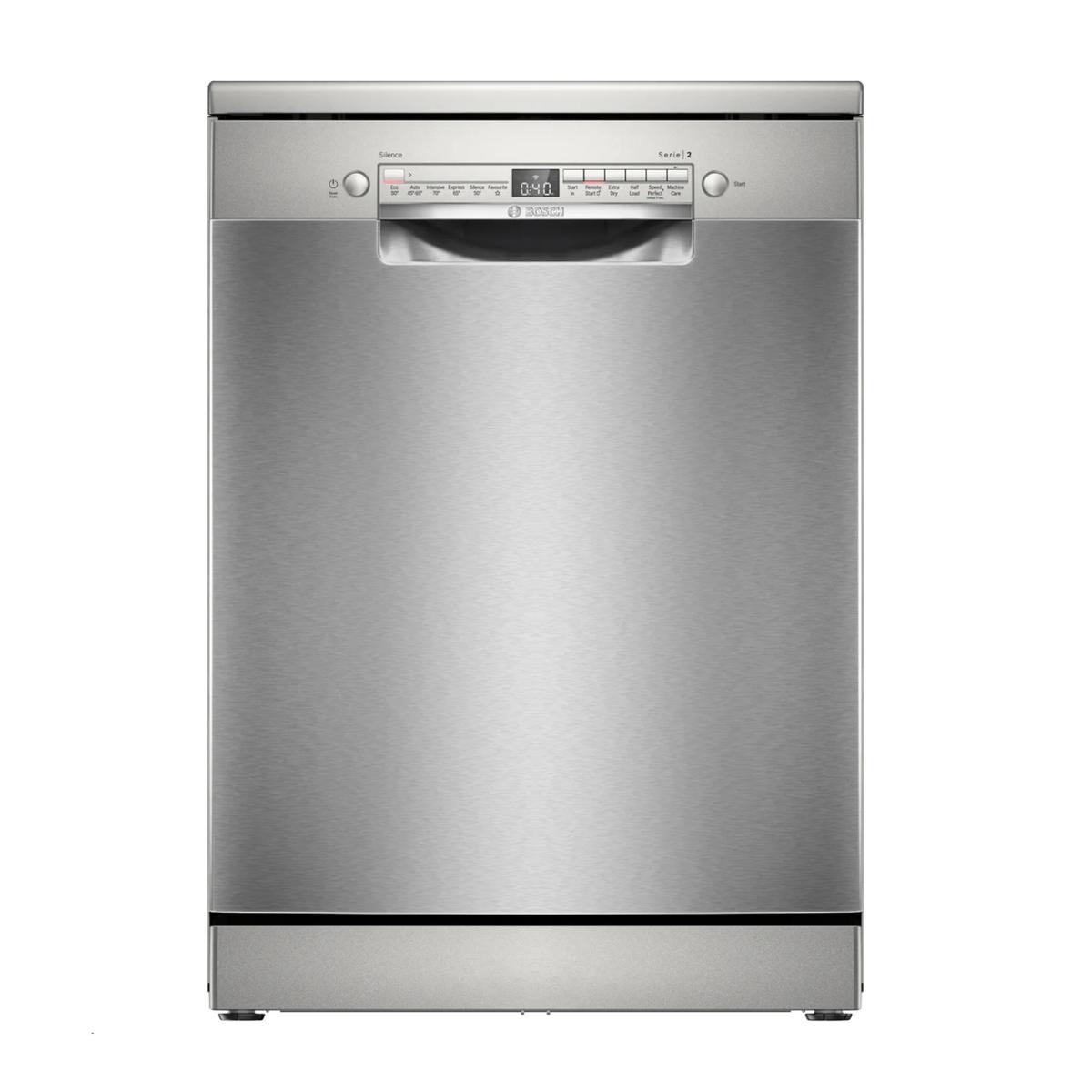 Bosch Series 2 Freestanding Dishwasher - Smart Wi-Fi D-Rated Stainless Steel