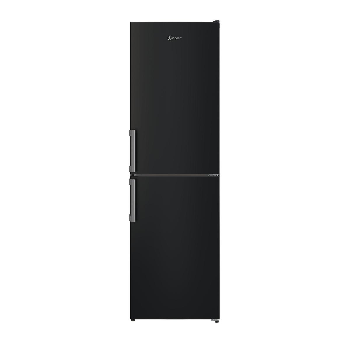 GRADE A2 - Indesit 287 Litre 50/50 Freestanding Fridge Freezer - Black